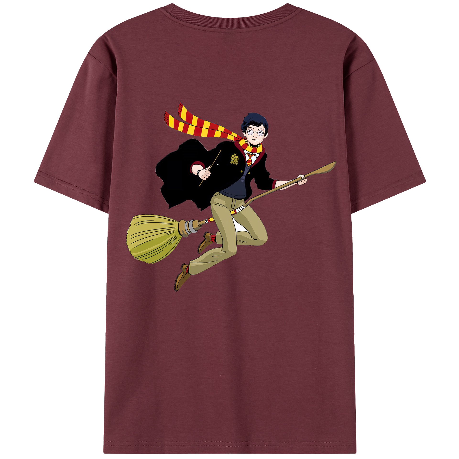 （画像用） Harry Potter ハリー・ポッターシリーズ 綿100％半袖Tシャツ（背面プリント）